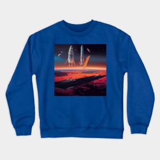 Interplanetary Spaceport Crewneck Sweatshirt